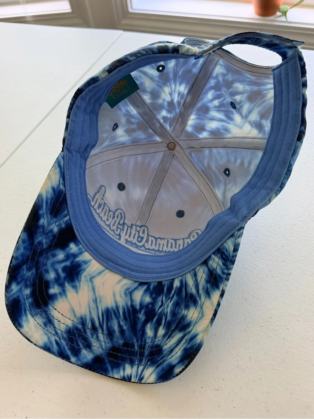 Tie-Dye Blue Panama City Beach Baseball Cap